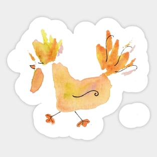 Chicken Yard 1 -Full Size Image Sticker